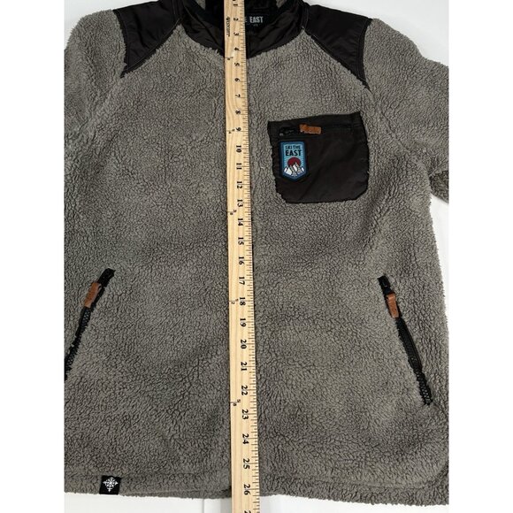 Ski The East Sherpa Fleece Jacket Women’s Small Grey Full Zip Snowboard Hiking - Picture 11 of 15